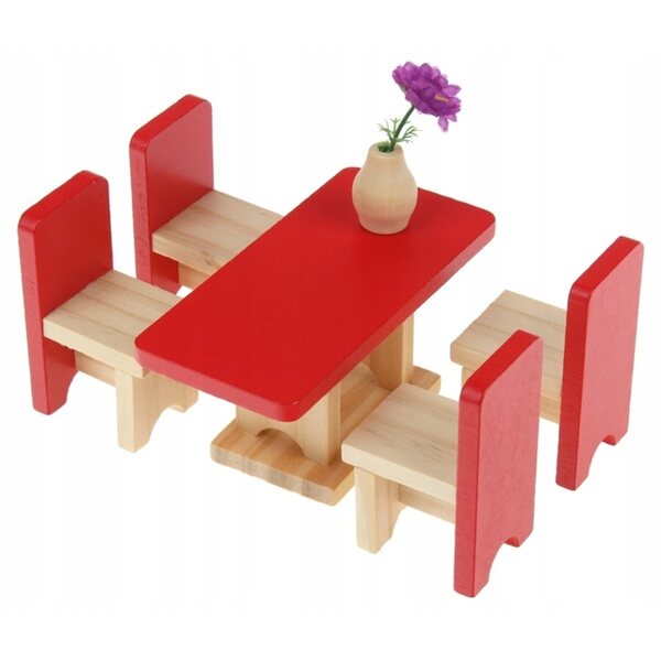 Mobili in legno per casa delle bambole 35 pezzi - set completo Nobo Kids