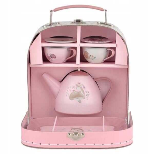 Little Dutch Fairy Garden Teeservice aus rosafarbenem Metall, perfekt für Kinder ab 3 Jahren