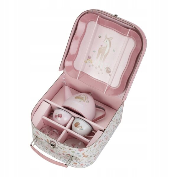 Little Dutch Fairy Garden Teeservice aus rosafarbenem Metall, perfekt für Kinder ab 3 Jahren