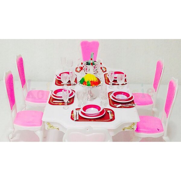 Jadalnia grande per bambole Deco Mariage - set completo e dettagliato