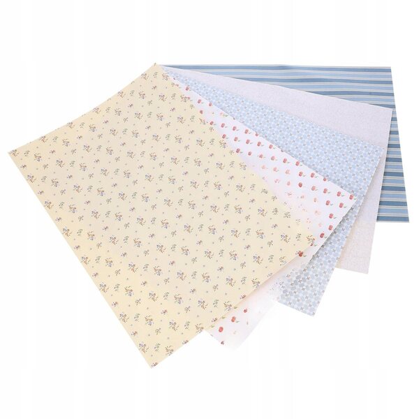 Buntes selbstklebendes Klebeband für Puppenhäuser, 5 Blatt 29x21 cm