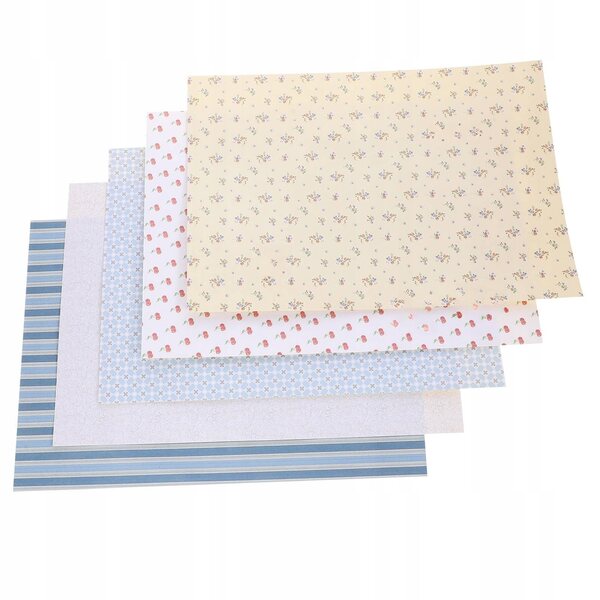 Buntes selbstklebendes Klebeband für Puppenhäuser, 5 Blatt 29x21 cm
