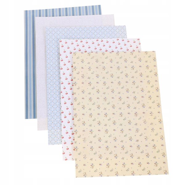 Buntes selbstklebendes Klebeband für Puppenhäuser, 5 Blatt 29x21 cm