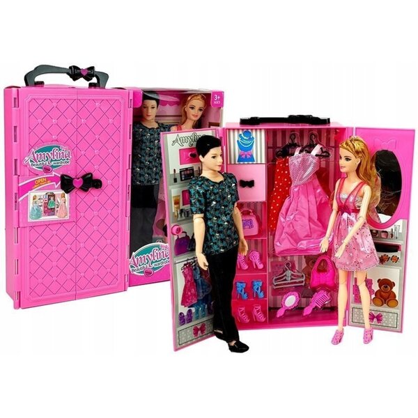 Комплект кукли с гардероб и дрехи за деца от 3 години - LEAN Toys