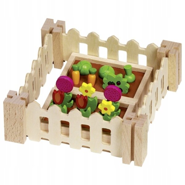 Set Gioco Giardiniere in Legno Goki con 32 Accessori per Bambini 3+
