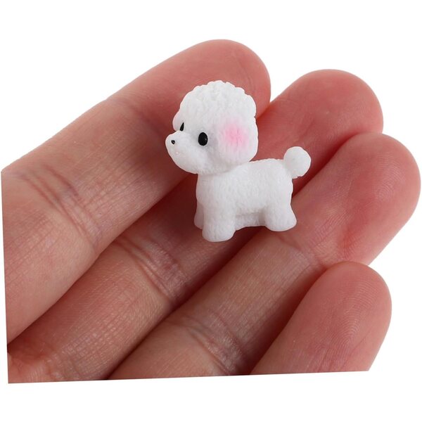 ABOOFAN 12 Stück Hundefiguren aus Kunstharz, realistische Miniaturen für Autos und Mikrolandschaften