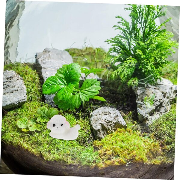 ABOOFAN 12 Stück Hundefiguren aus Kunstharz, realistische Miniaturen für Autos und Mikrolandschaften