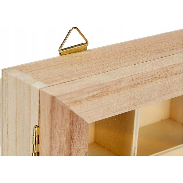 Artemio Beige Holzvitrine 23x28x4 cm für Kinder ab 16 Monaten