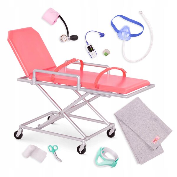 Medizinisches Set von Our Generation mit Trage und Zubehör für 46-cm-Puppen