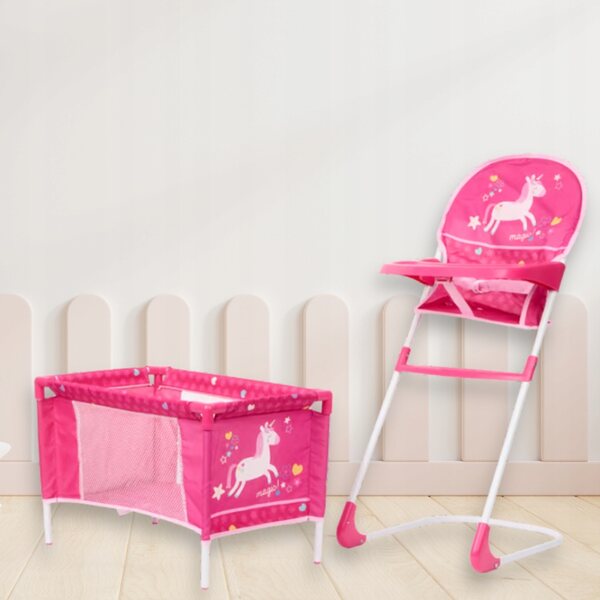 Fotelik e lettino 2 in 1 per bambole, regalo perfetto per bambine