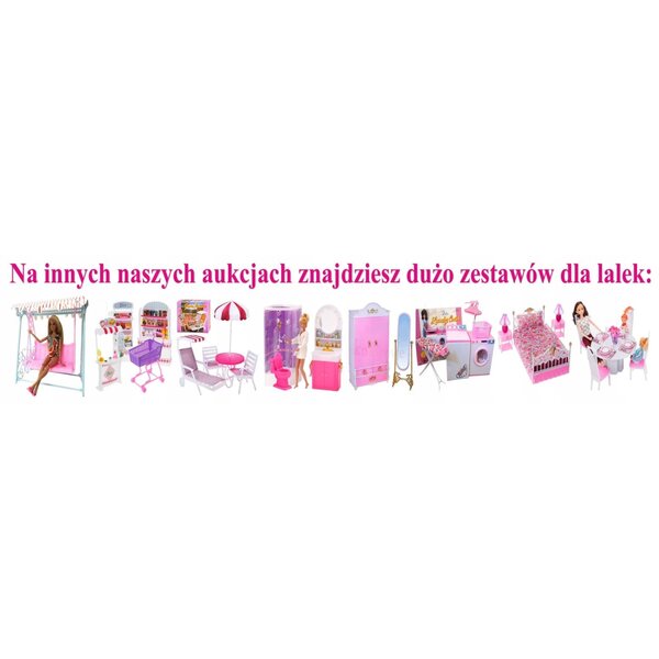 Pesukapp 29 cm nukkudele koos koduste moetarvikutega 0580 Deco Mariage