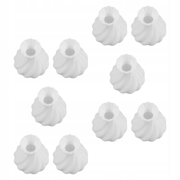 Set 10 mini vasi bianchi per case delle bambole decorativi e realistici