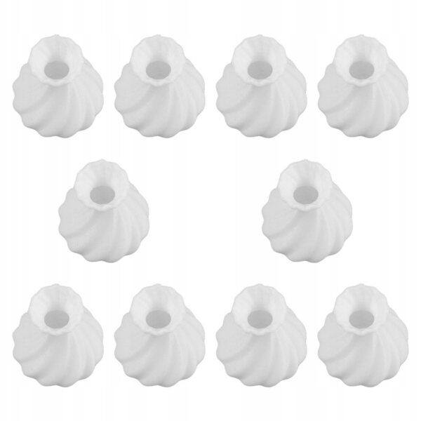 Set 10 mini vasi bianchi per case delle bambole decorativi e realistici