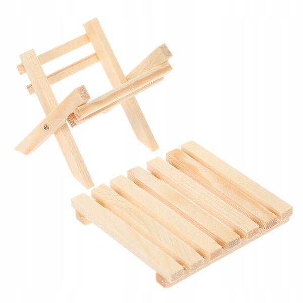 Mini Tavolo Pieghevole per Casa delle Bambole in Legno 1:12 Realistico