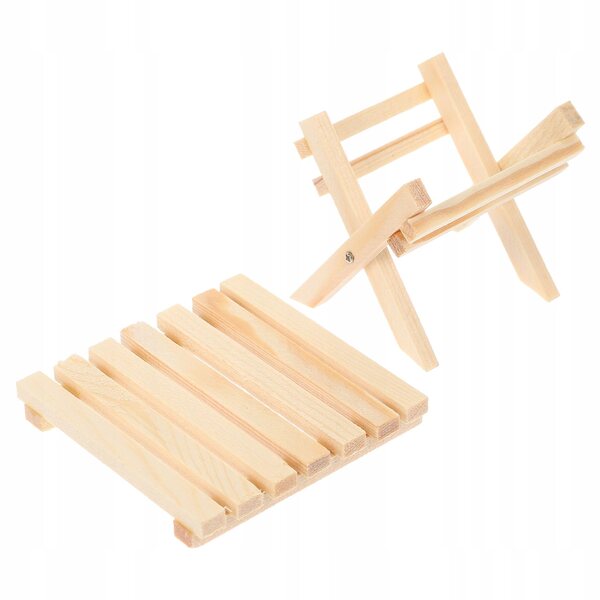 Mini Tavolo Pieghevole per Casa delle Bambole in Legno 1:12 Realistico
