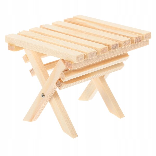 Mini Tavolo Pieghevole per Casa delle Bambole in Legno 1:12 Realistico