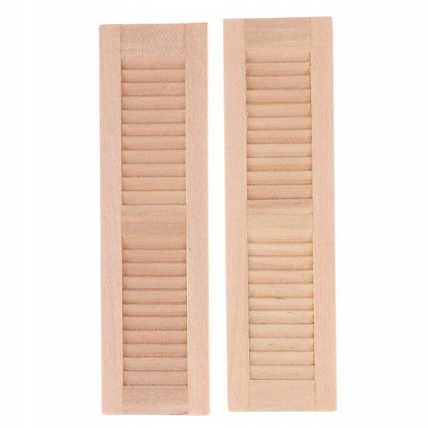 Set 8 Okiennic in Legno per Casa delle Bambole Scala 1:12 - Decorazioni Miniatura