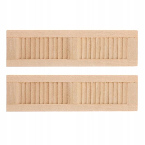 Set 8 Okiennic in Legno per Casa delle Bambole Scala 1:12 - Decorazioni Miniatura
