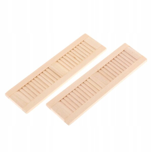 Set 8 Okiennic in Legno per Casa delle Bambole Scala 1:12 - Decorazioni Miniatura