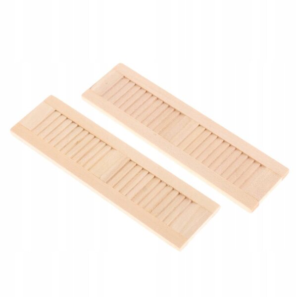 Set 8 Okiennic in Legno per Casa delle Bambole Scala 1:12 - Decorazioni Miniatura
