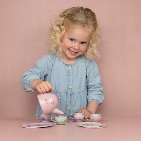 Little Dutch Fairy Garden Teeservice aus farbigem Metall für Kinder ab 3 Jahren