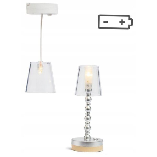 Lundby Steh- und Hängelampen-Set mit LED-Timer für das Puppenhaus