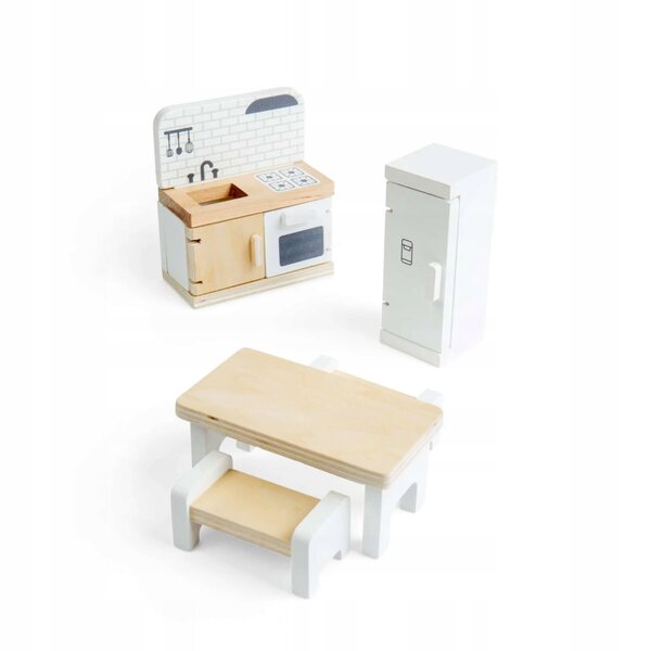 BigJigs Toys Set aus Holzküchenmöbeln für das Puppenhaus