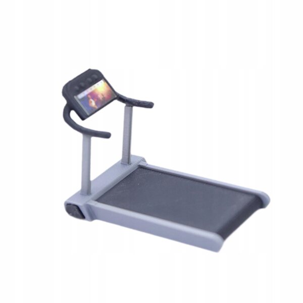 Miniatura attrezzo fitness tapis roulant per casa delle bambole 6,5 cm