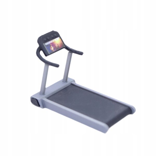 Miniatura attrezzo fitness tapis roulant per casa delle bambole 6,5 cm