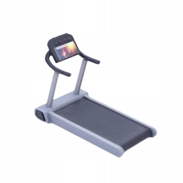 Miniatura attrezzo fitness tapis roulant per casa delle bambole 6,5 cm