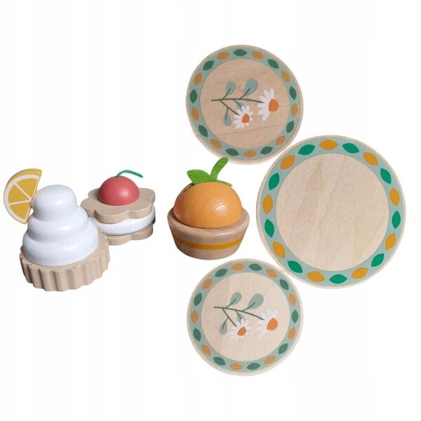 Kabi Kinder-Teeservice aus Holz mit Zubehör, sicher und originell
