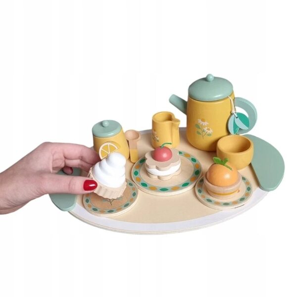 Kabi Kinder-Teeservice aus Holz mit Zubehör, sicher und originell