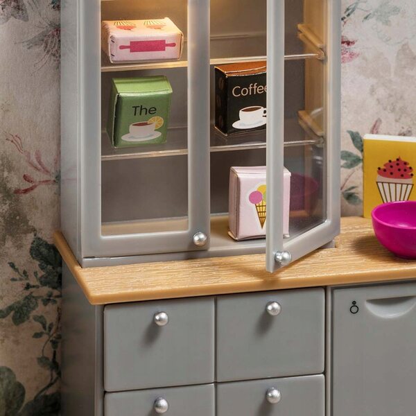 Lundby Puppenhaus-Küchenmöbel-Set mit Geschirrspüler und LED-Sideboard