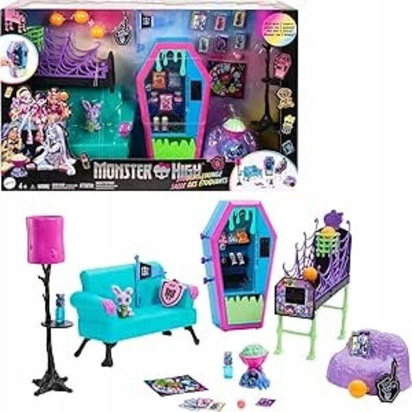 Monster High Salon Studencki - set z meblami i akcesoriami HNF67
