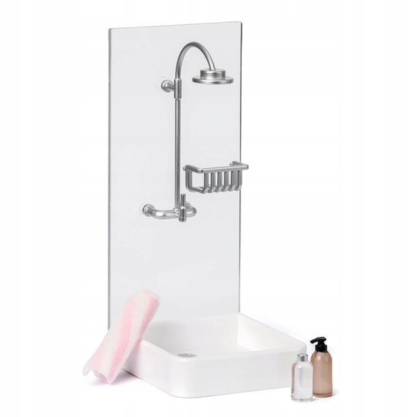 Lundby Puppenhaus-Badezimmer-Duschset mit realistischen Accessoires