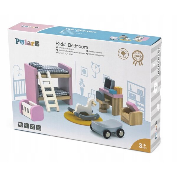 Viga PolarB Miniatur-Möbelset für Kinderzimmer aus sicherem Holz