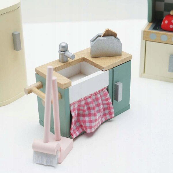 Daisylane Le Toy Van Puppenhaus-Küchenset aus Holz, 20-teilig