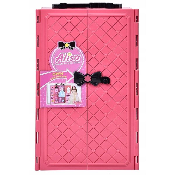 Armadio per bambole con accessori moda set completo per bambine Nicola Toys
