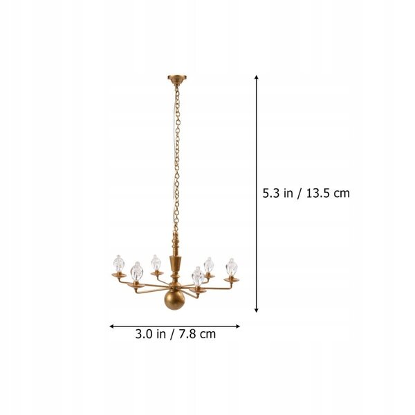 Lampada Miniatura LED da Soffitto per Mini Casa e Decorazioni Realistiche