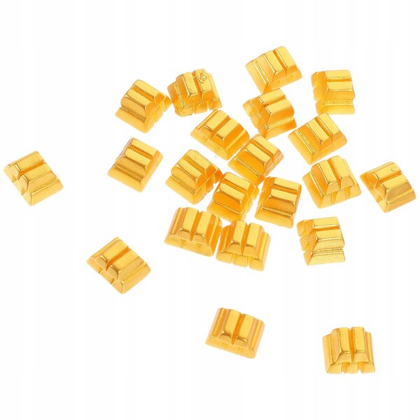 20 goldene Sztabki-Miniaturen aus Harz für Dekorationen und Puppenhäuser