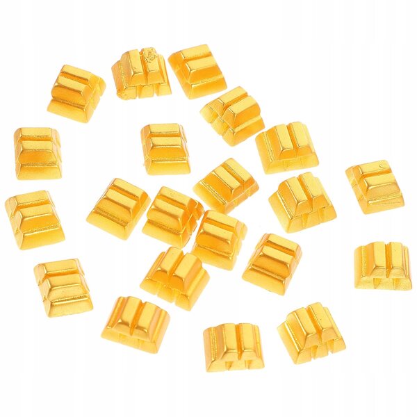 20 goldene Sztabki-Miniaturen aus Harz für Dekorationen und Puppenhäuser