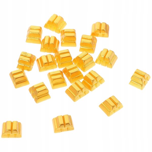 20 goldene Sztabki-Miniaturen aus Harz für Dekorationen und Puppenhäuser