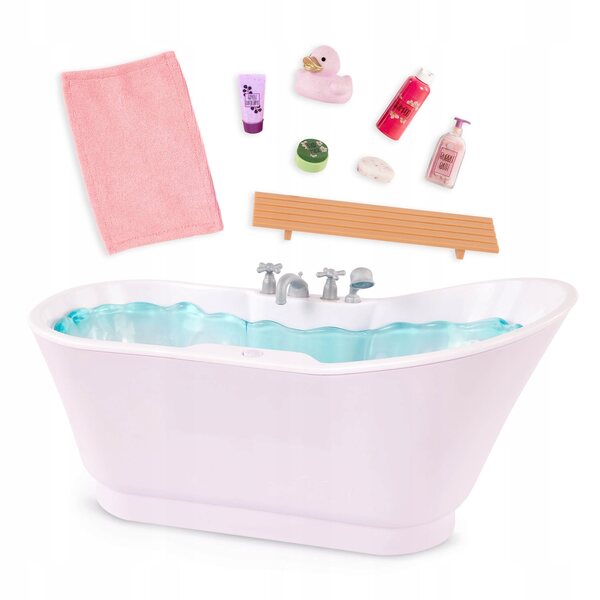 Our Generation Bubbly Bathtime: vasca per bambole con accessori e suoni acqua