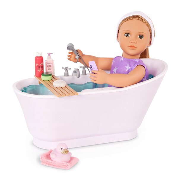 Our Generation Bubbly Bathtime: vasca per bambole con accessori e suoni acqua
