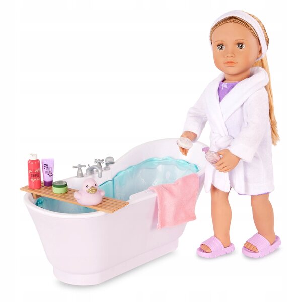 Our Generation Bubbly Bathtime: vasca per bambole con accessori e suoni acqua