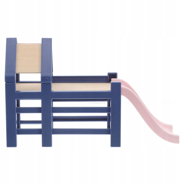 Miniatura Scivolo in Legno per Bambole con Accessori Colorati, Sicuro e Educativo