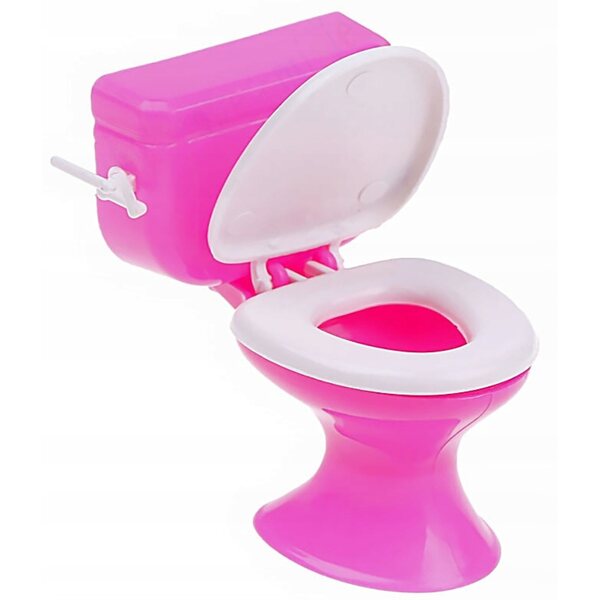 Toaletta per bambole 12 cm con dettagli realistici e accessori per il gioco