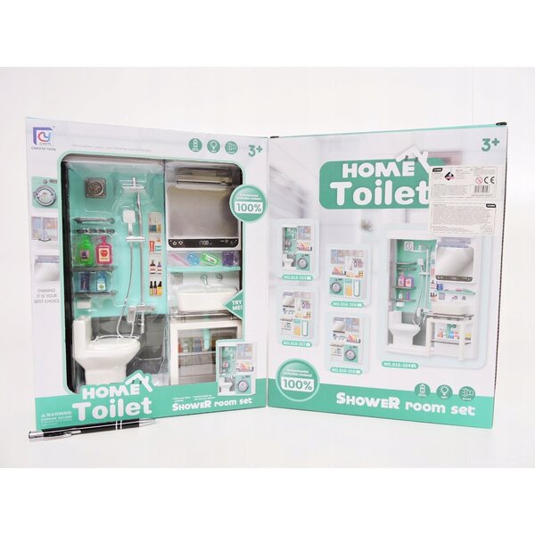 Set giochi mobili bagno 2 pezzi per bambini in plastica Askato