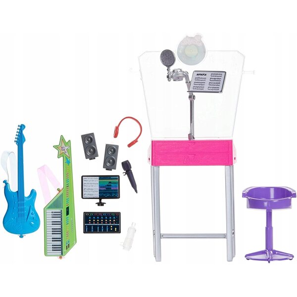 Zestaw mebelków Mattel Barbie Studio muzyczne