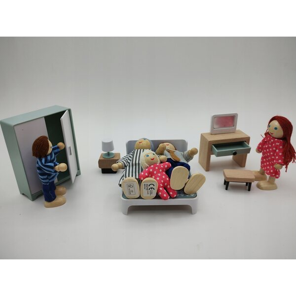 Holzmöbel für das Puppenhaus-Schlafzimmerset von Mini Matters